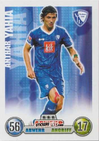 Sticker Anthar Yahia - German Fussball Bundesliga 2008-2009. Match Attax n. 38 - Topps