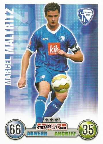 Sticker Marcel Maltritz - German Fussball Bundesliga 2008-2009. Match Attax n. 41 - Topps