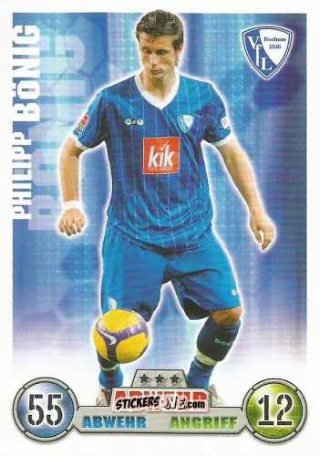Sticker Philipp Bönig - German Fussball Bundesliga 2008-2009. Match Attax n. 43 - Topps