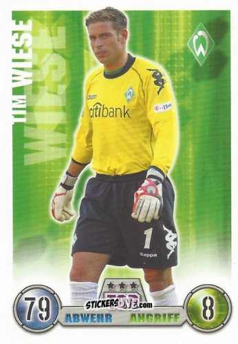 Figurina Tim Wiese - German Fussball Bundesliga 2008-2009. Match Attax n. 55 - Topps