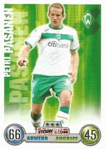 Figurina Petri Pasanen - German Fussball Bundesliga 2008-2009. Match Attax n. 59 - Topps