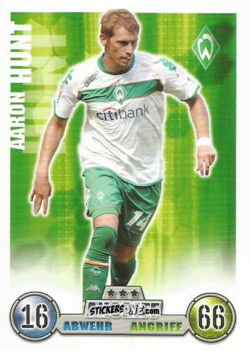 Figurina Aaron Hunt - German Fussball Bundesliga 2008-2009. Match Attax n. 66 - Topps