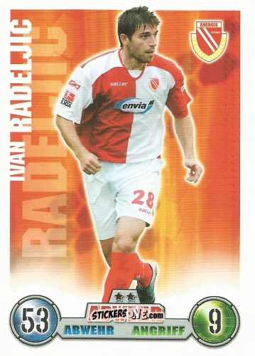 Sticker Ivan Radeljic - German Fussball Bundesliga 2008-2009. Match Attax n. 77 - Topps
