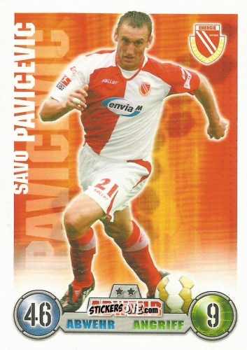 Figurina Savo Pavicevic - German Fussball Bundesliga 2008-2009. Match Attax n. 80 - Topps
