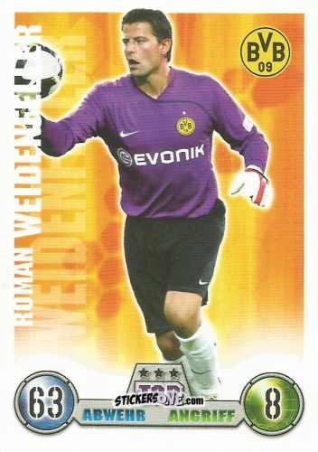 Figurina Roman Weidenfeller - German Fussball Bundesliga 2008-2009. Match Attax n. 91 - Topps