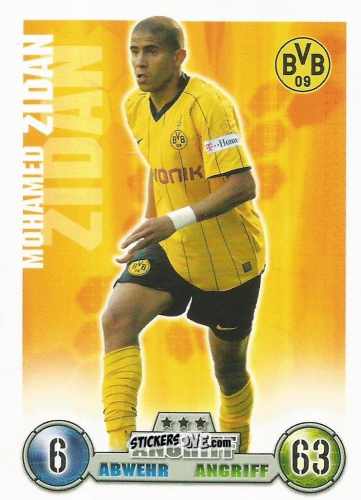 Cromo Mohamed Zidan - German Fussball Bundesliga 2008-2009. Match Attax n. 105 - Topps