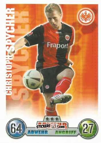 Sticker Christoph Spycher - German Fussball Bundesliga 2008-2009. Match Attax n. 111 - Topps