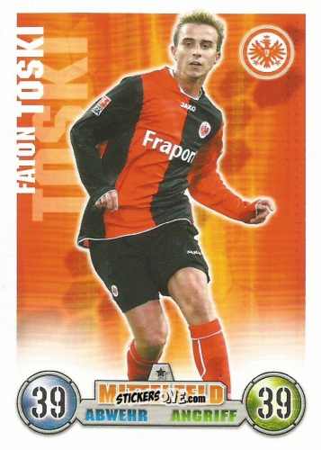 Cromo Faton Toski - German Fussball Bundesliga 2008-2009. Match Attax n. 118 - Topps