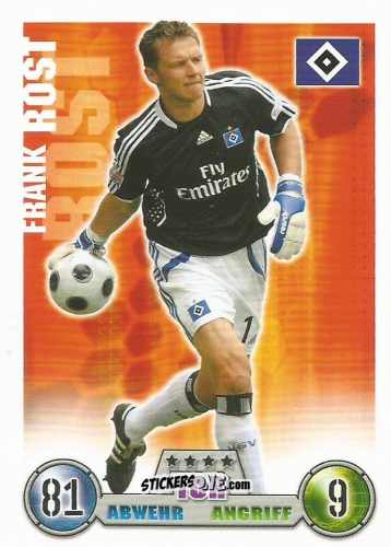 Figurina Frank Rost - German Fussball Bundesliga 2008-2009. Match Attax n. 127 - Topps