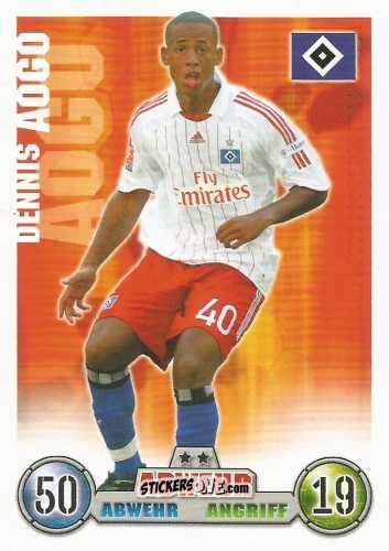 Sticker Dennis Aogo - German Fussball Bundesliga 2008-2009. Match Attax n. 130 - Topps