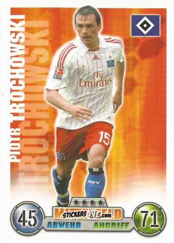 Figurina Piotr Trochowski - German Fussball Bundesliga 2008-2009. Match Attax n. 139 - Topps