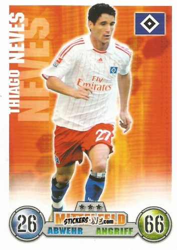 Figurina Thiago Neves - German Fussball Bundesliga 2008-2009. Match Attax n. 140 - Topps