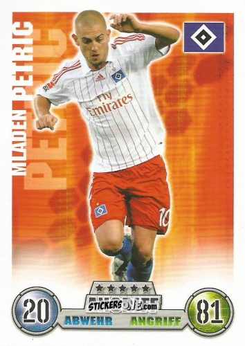 Cromo Mladen Petric - German Fussball Bundesliga 2008-2009. Match Attax n. 141 - Topps