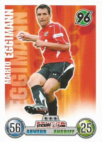 Cromo Mario Eggimann - German Fussball Bundesliga 2008-2009. Match Attax n. 146 - Topps