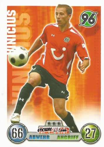 Sticker Vinicius - German Fussball Bundesliga 2008-2009. Match Attax n. 150err - Topps