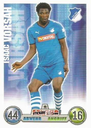 Sticker Isaac Vorsah - German Fussball Bundesliga 2008-2009. Match Attax n. 166 - Topps