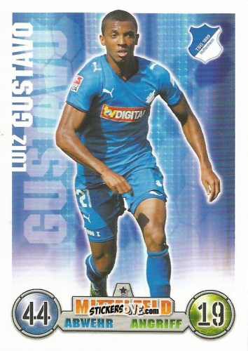 Figurina Luiz Gustavo - German Fussball Bundesliga 2008-2009. Match Attax n. 173 - Topps