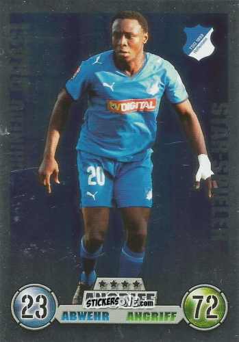 Figurina Chinedu Obasi - German Fussball Bundesliga 2008-2009. Match Attax n. 180 - Topps