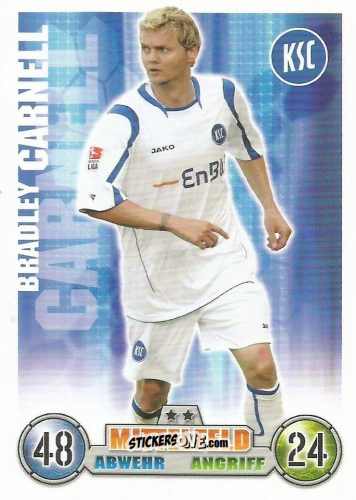 Cromo Bradley Carnell - German Fussball Bundesliga 2008-2009. Match Attax n. 186 - Topps