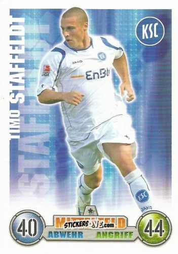 Cromo Timo Staffeldt - German Fussball Bundesliga 2008-2009. Match Attax n. 191 - Topps