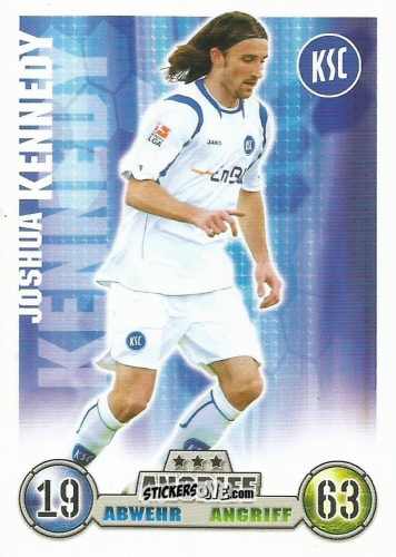 Figurina Joshua Kennedy - German Fussball Bundesliga 2008-2009. Match Attax n. 195 - Topps