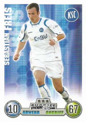Cromo Sebastian Freis - German Fussball Bundesliga 2008-2009. Match Attax n. 196 - Topps