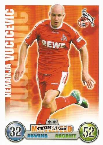 Sticker Nemanja Vucicevic - German Fussball Bundesliga 2008-2009. Match Attax n. 209 - Topps