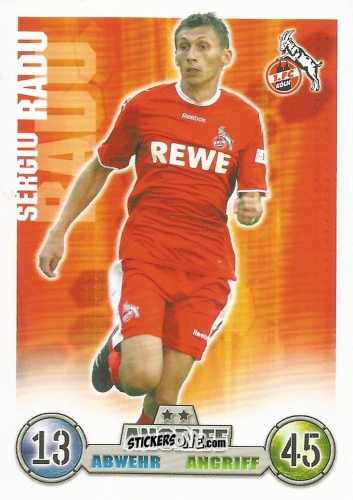 Figurina Sergiu Radu - German Fussball Bundesliga 2008-2009. Match Attax n. 214 - Topps