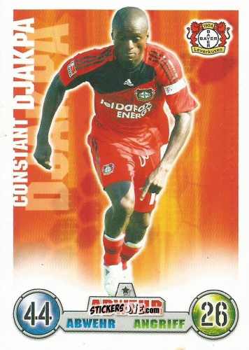 Cromo Constant Djakpa - German Fussball Bundesliga 2008-2009. Match Attax n. 217 - Topps