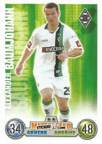 Sticker Alexander Baumjohann - German Fussball Bundesliga 2008-2009. Match Attax n. 243 - Topps