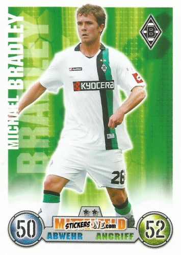 Sticker Michael Bradley - German Fussball Bundesliga 2008-2009. Match Attax n. 246 - Topps
