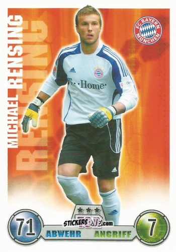 Sticker Michael Rensing - German Fussball Bundesliga 2008-2009. Match Attax n. 253 - Topps