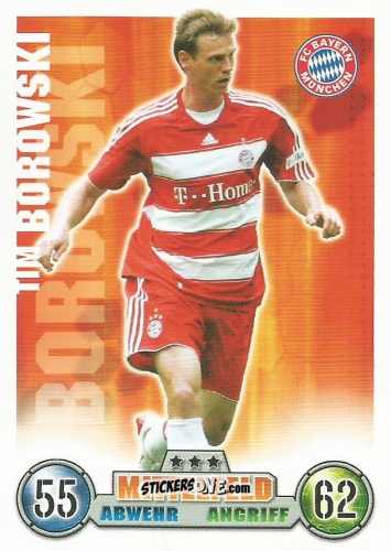 Figurina Tim Borowski - German Fussball Bundesliga 2008-2009. Match Attax n. 264 - Topps