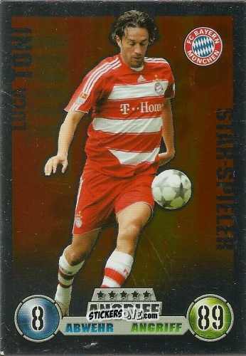 Figurina Luca Toni - German Fussball Bundesliga 2008-2009. Match Attax n. 270 - Topps