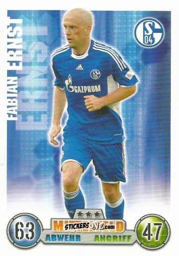 Cromo Fabian Ernst - German Fussball Bundesliga 2008-2009. Match Attax n. 279 - Topps