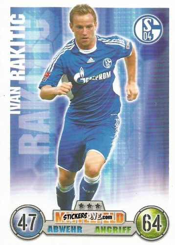 Figurina Ivan Rakitic - German Fussball Bundesliga 2008-2009. Match Attax n. 280 - Topps