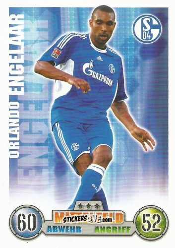 Figurina Orlando Engelaar - German Fussball Bundesliga 2008-2009. Match Attax n. 283 - Topps