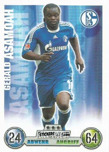 Sticker Gerald Asamoah - German Fussball Bundesliga 2008-2009. Match Attax n. 284 - Topps