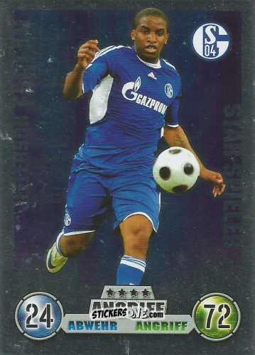Sticker Jefferson Farfan - German Fussball Bundesliga 2008-2009. Match Attax n. 287 - Topps