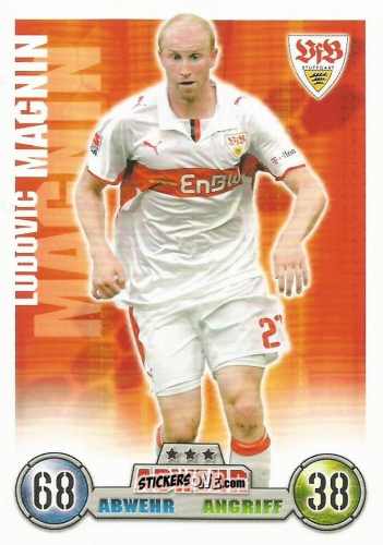 Figurina Ludovic Magnin - German Fussball Bundesliga 2008-2009. Match Attax n. 291 - Topps