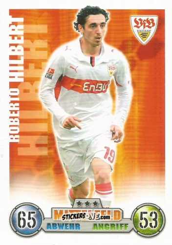 Cromo Roberto Hilbert - German Fussball Bundesliga 2008-2009. Match Attax n. 298 - Topps