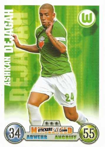 Sticker Ashkan Dejagah - German Fussball Bundesliga 2008-2009. Match Attax n. 313 - Topps
