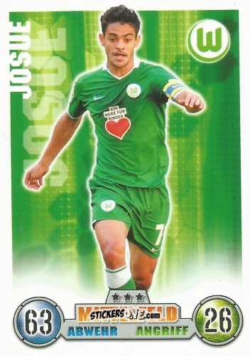 Sticker Josue - German Fussball Bundesliga 2008-2009. Match Attax n. 316 - Topps