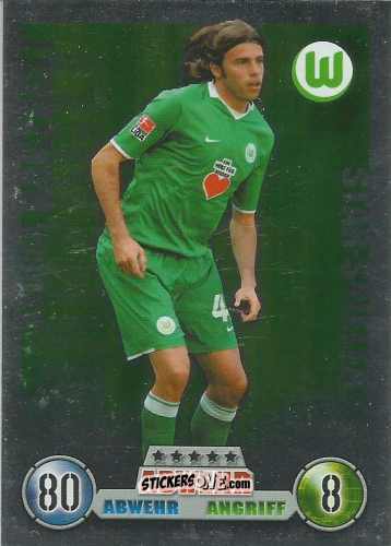 Cromo Andrea Barzagli - German Fussball Bundesliga 2008-2009. Match Attax n. 323 - Topps