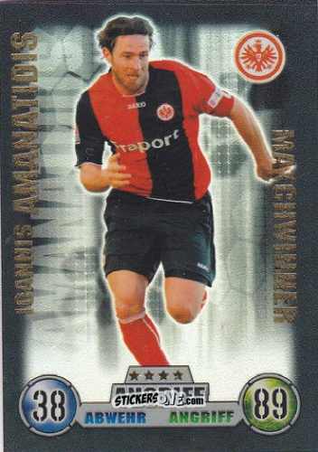 Sticker Ioannis Amanatidis - German Fussball Bundesliga 2008-2009. Match Attax n. 344 - Topps