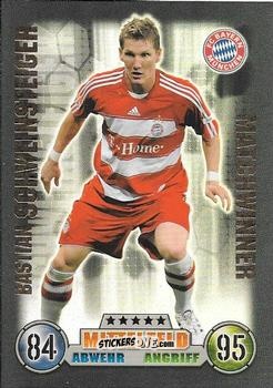 Cromo Bastian Schweinsteiger - German Fussball Bundesliga 2008-2009. Match Attax n. 368 - Topps