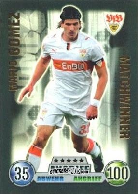 Cromo Mario Gomez - German Fussball Bundesliga 2008-2009. Match Attax n. 375 - Topps