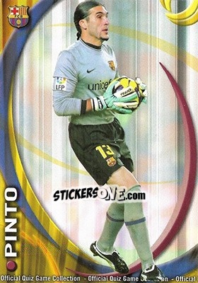 Cromo Pinto - Campeonato Nacional De Liga 2010-2011 n. 5 - Mundicromo