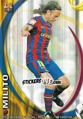 Figurina Gabriel Milito - Campeonato Nacional De Liga 2010-2011 n. 9 - Mundicromo