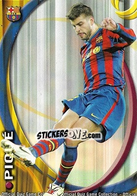 Sticker Piqué - Campeonato Nacional De Liga 2010-2011 n. 10 - Mundicromo